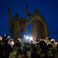 Акция «Свеча памяти» в Лагерном саду.