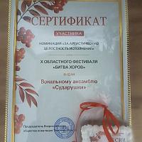 Вокальный ансамбль «Сударушки» принял участие в конкурсе‑фестивале «Битва хоров» на площадке БКЗ.